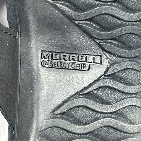 Merrell EUC Mendi Thong Sandals Women's 6 Black White J000788 Performance - Picture 8 of 9